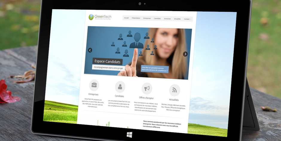GreenTech RH - Tablette et Desktop