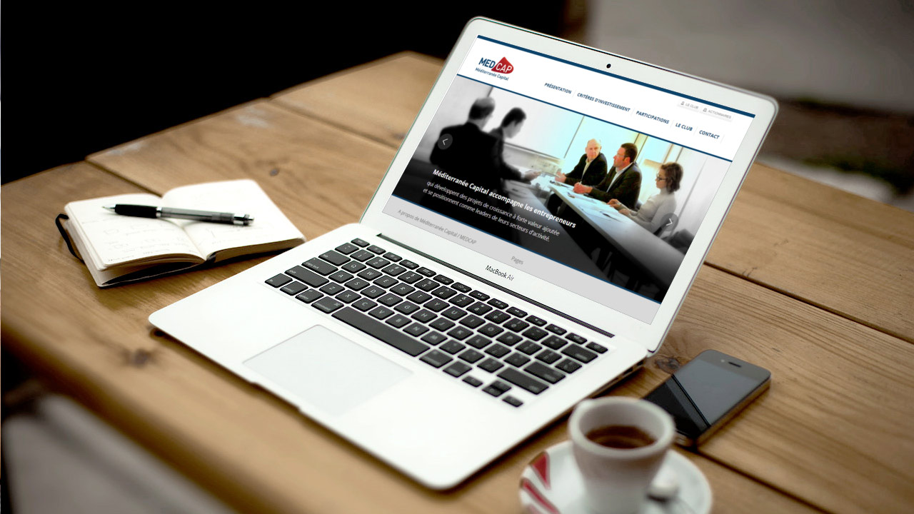 Mediterrannée Capital - Site internet Responsive