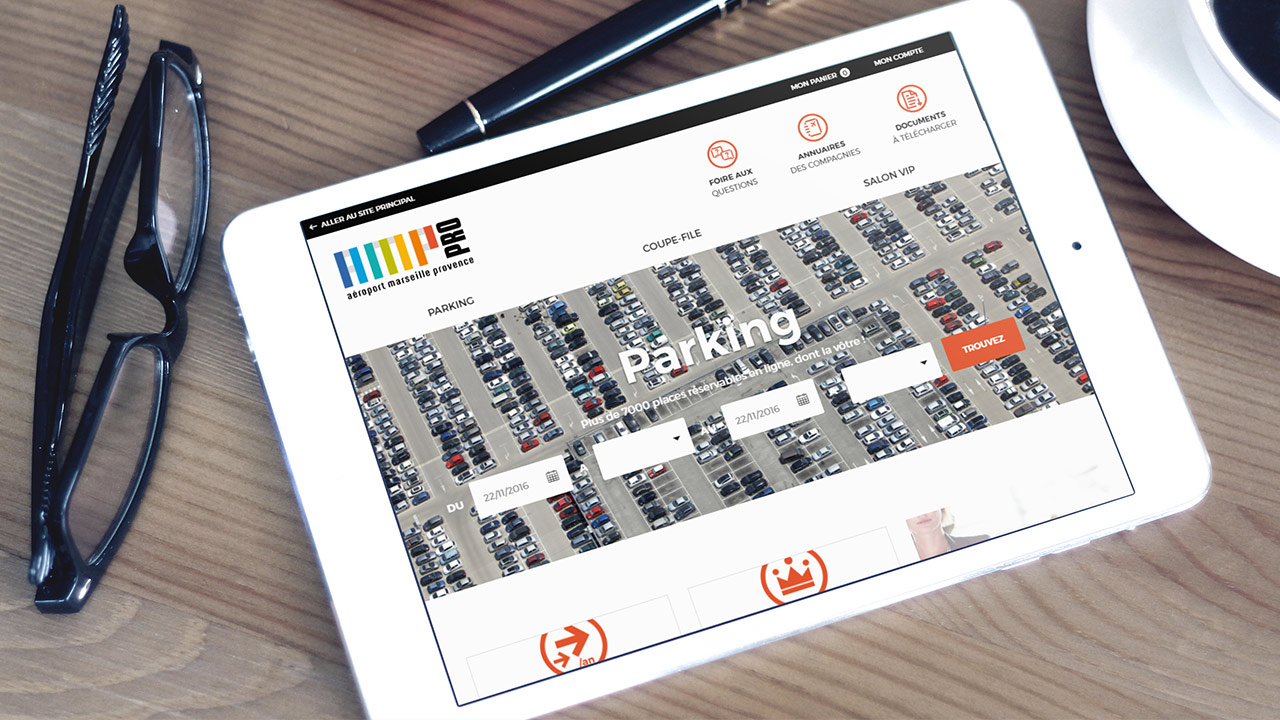 Aéroport Marseille Provence - Site Internet STORE PRO 2016 - Responsive