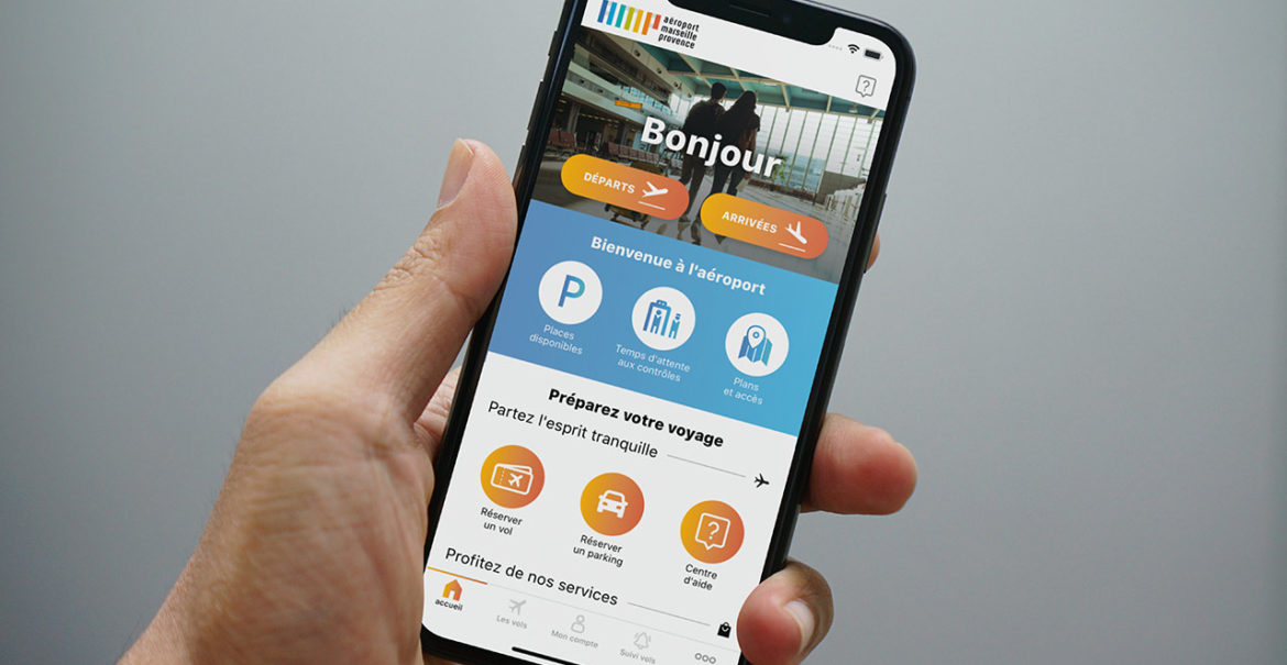 Aéroport Marseille Provence - Site Internet Grand Public 2020 - Application mobile